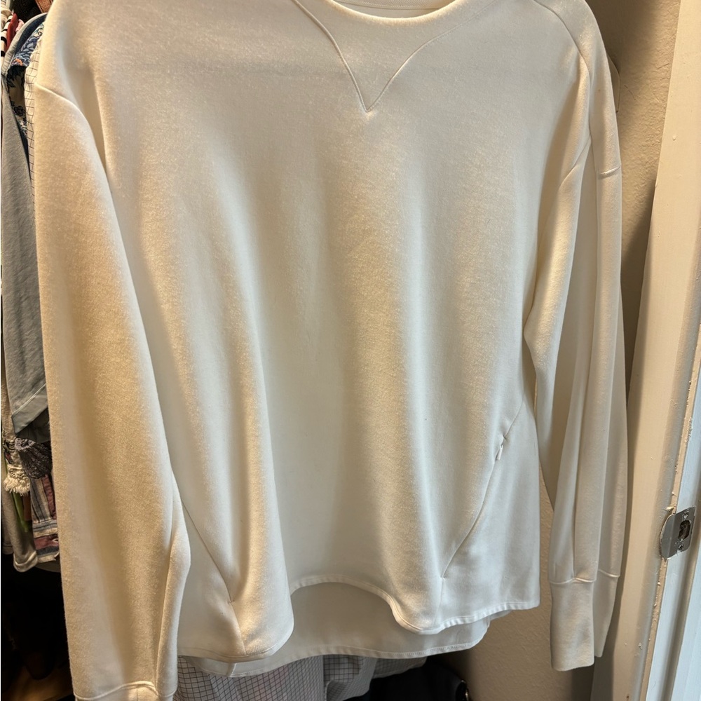 Nike Dri-FIT White Long Sleeve Top